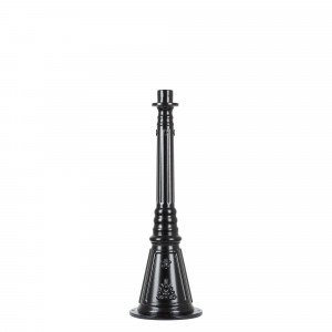 sierlijke zwarte lantaarnpaal met ronde vormen geschikt voor meerdere kappen sierlijke zwarte lantaarnpaal met ronde vormen geschikt voor meerdere kappen