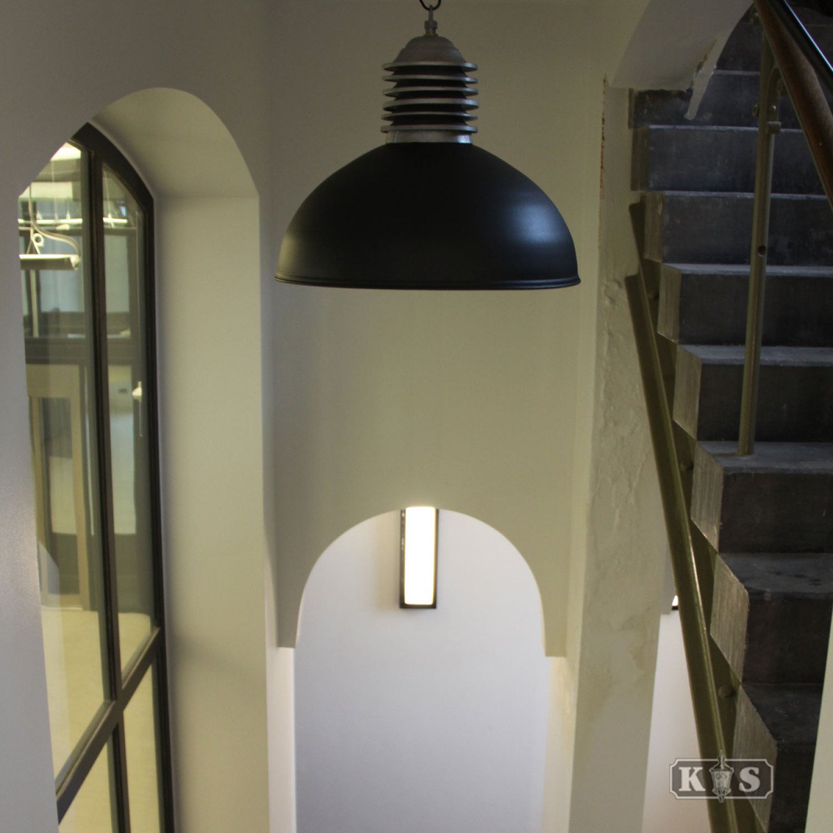 Kettinglamp Old Industry Zwart