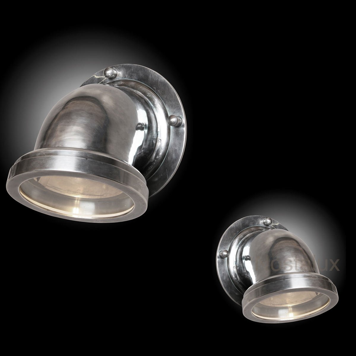 Wandlamp Auckland Antiek Zilver