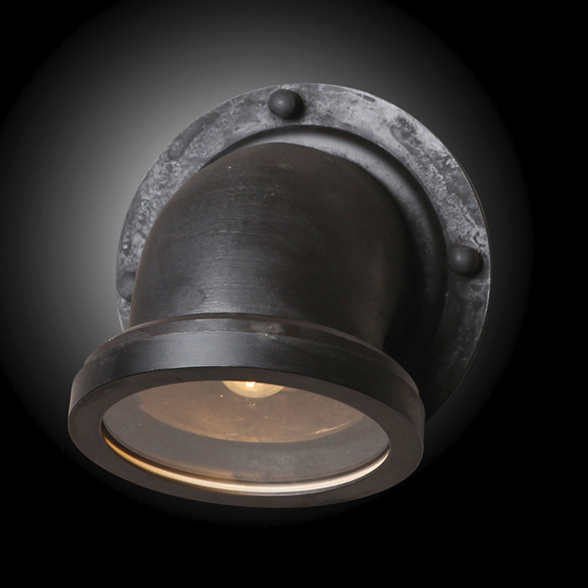 Wandlamp Auckland Antiek Zwart