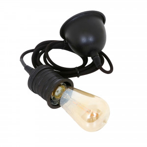 Messing Wire & Holder E40 Antiek zwart Messing Wire & Holder E40 Antiek zwart