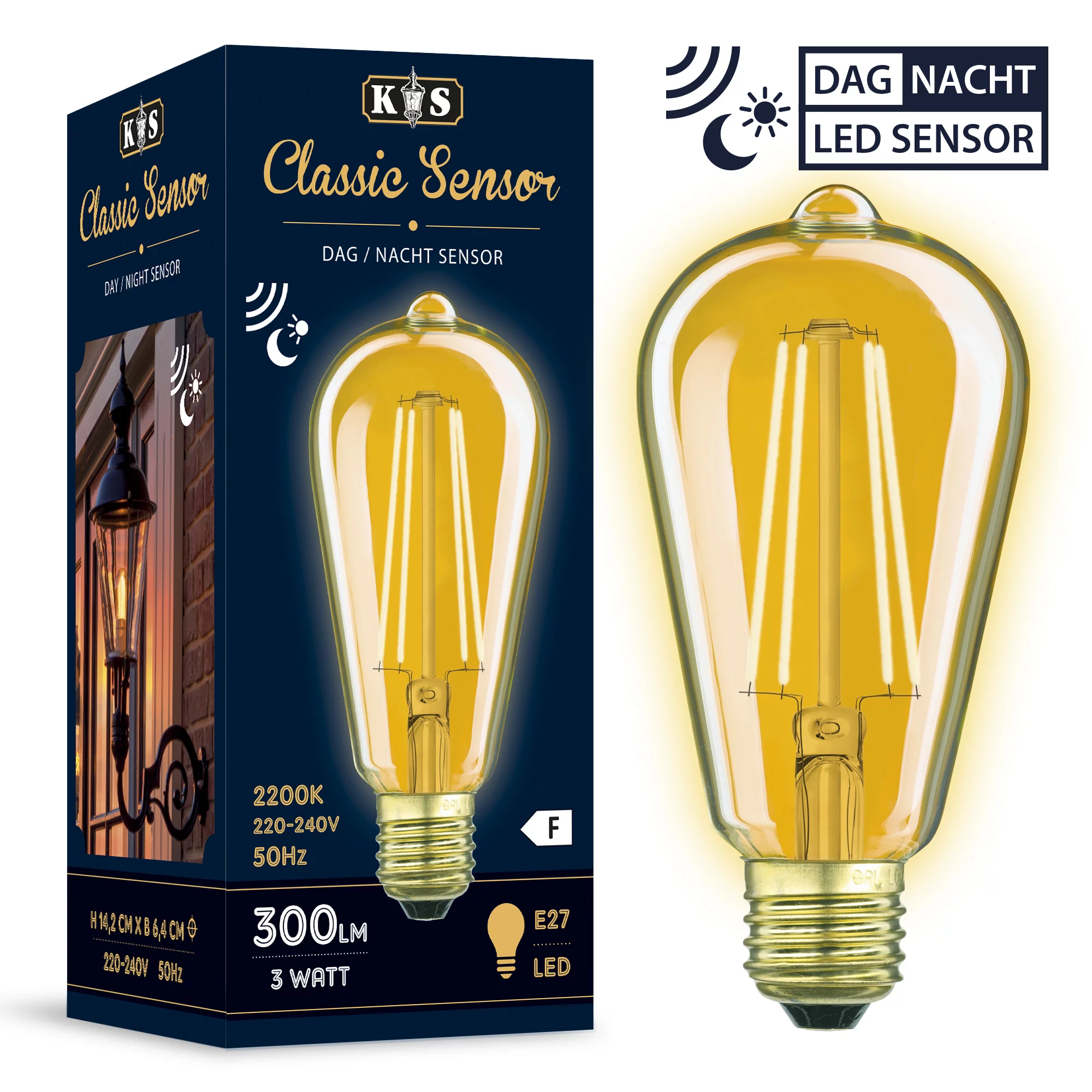 Sensor LED Edison Officiële site KS Verlichting