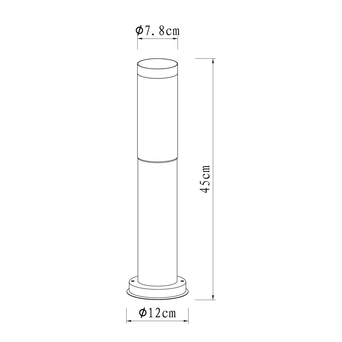 Tuinlamp Lech 3 RVS