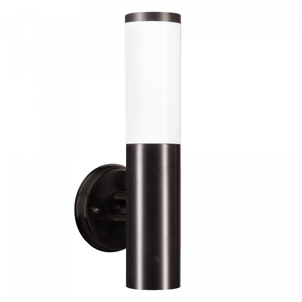 Lech 4 Muurlamp Roestvast Staal Zwart