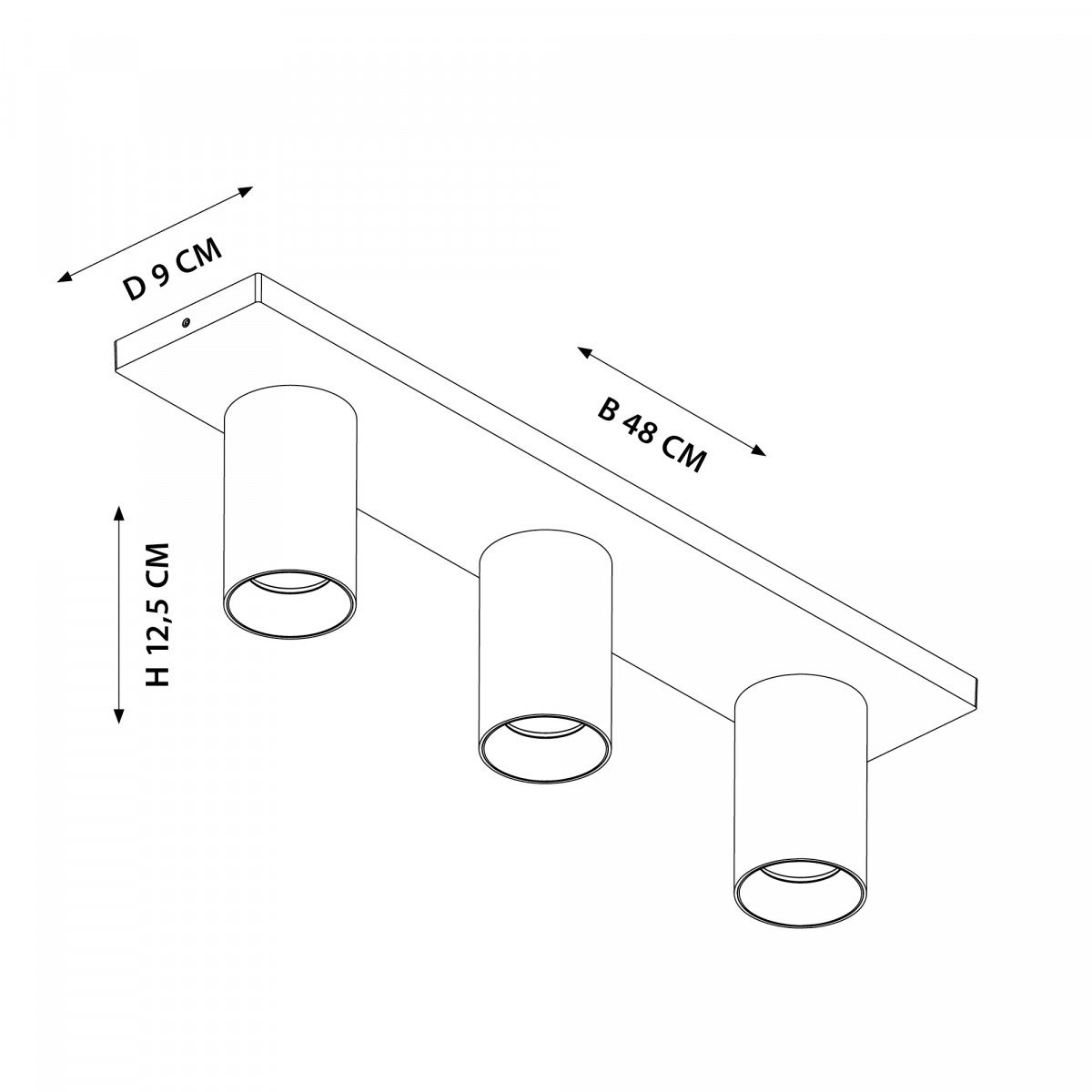 Mila 3 Opbouwspot Brons