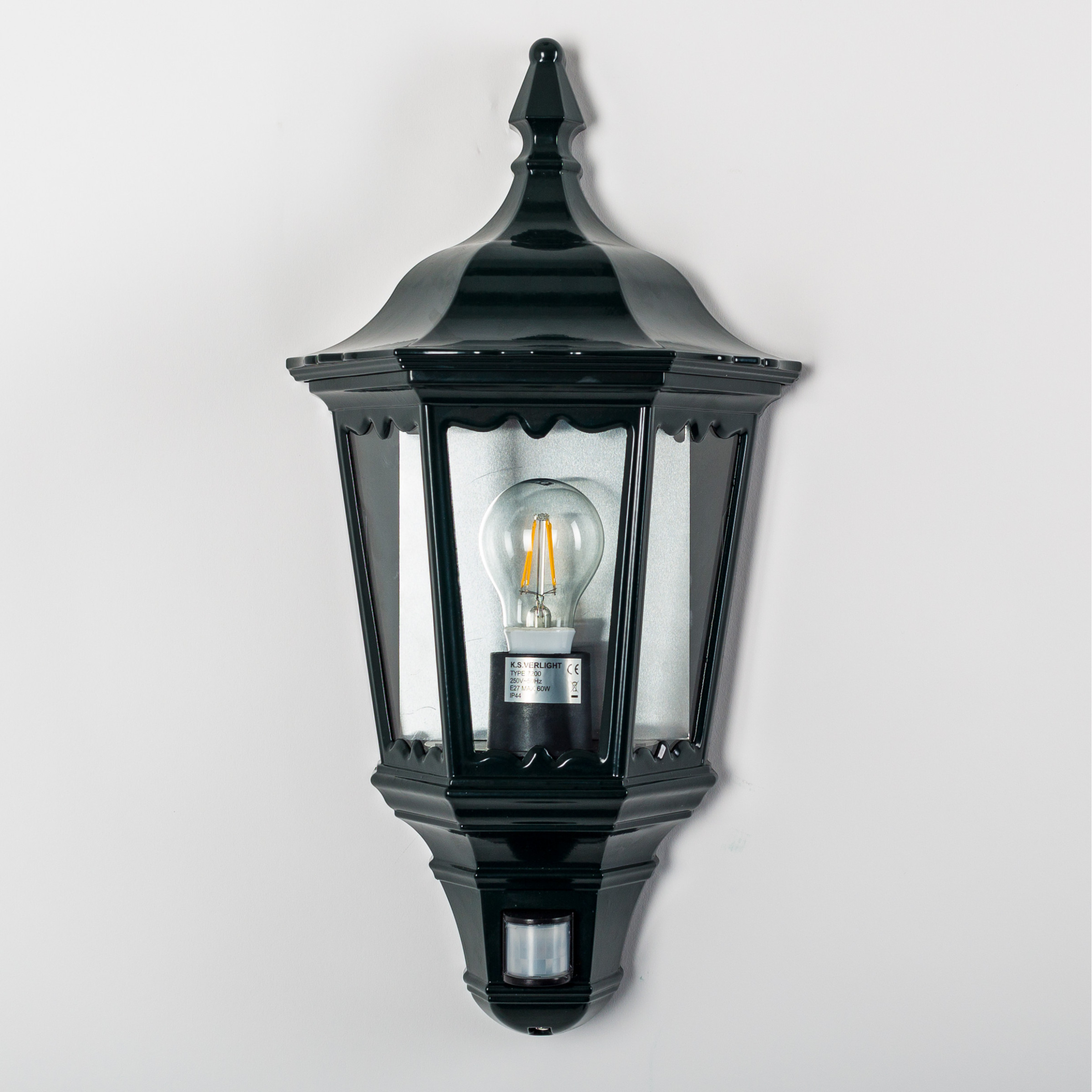 Buitenlamp Ancona plat met sensor Officiële site KS Verlichting