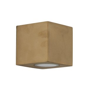 Levi messing wandlamp voor buiten, downlighter design met GU10 fitting Levi messing wandlamp voor buiten, downlighter design met GU10 fitting