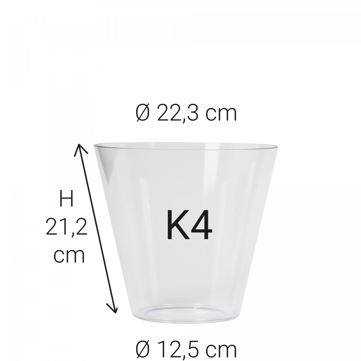 Kunststof glas K4