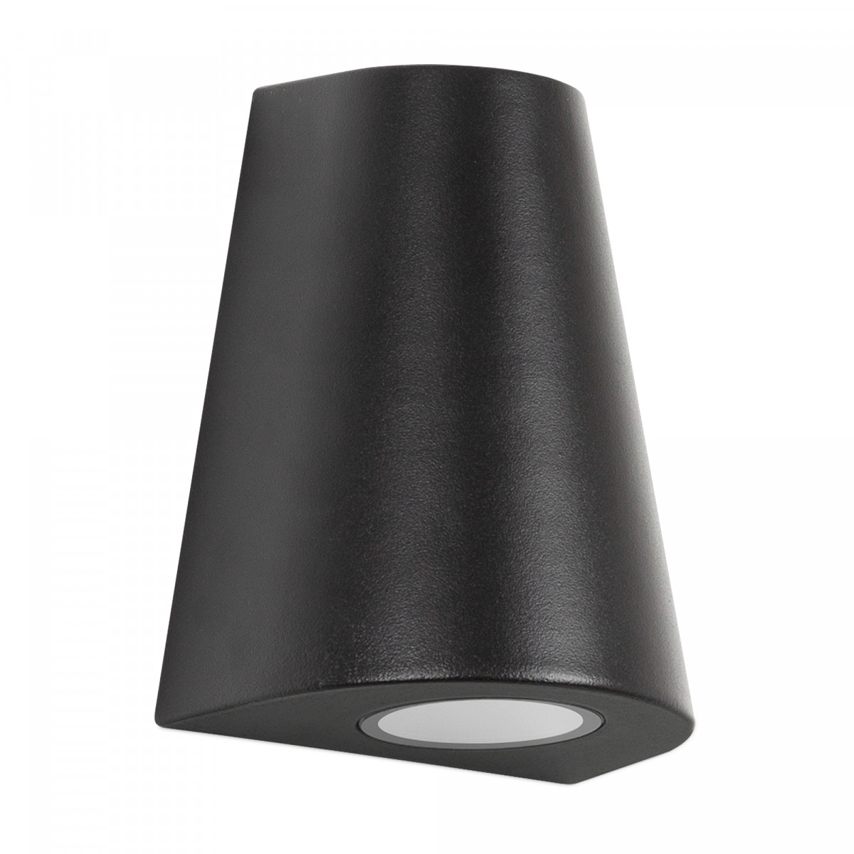 Wandspot Cone downlighter zwart, moderne wandverlichting voor buiten, buitenverlichting van KS Verlichting, conisch vormgegeven gevelspot
