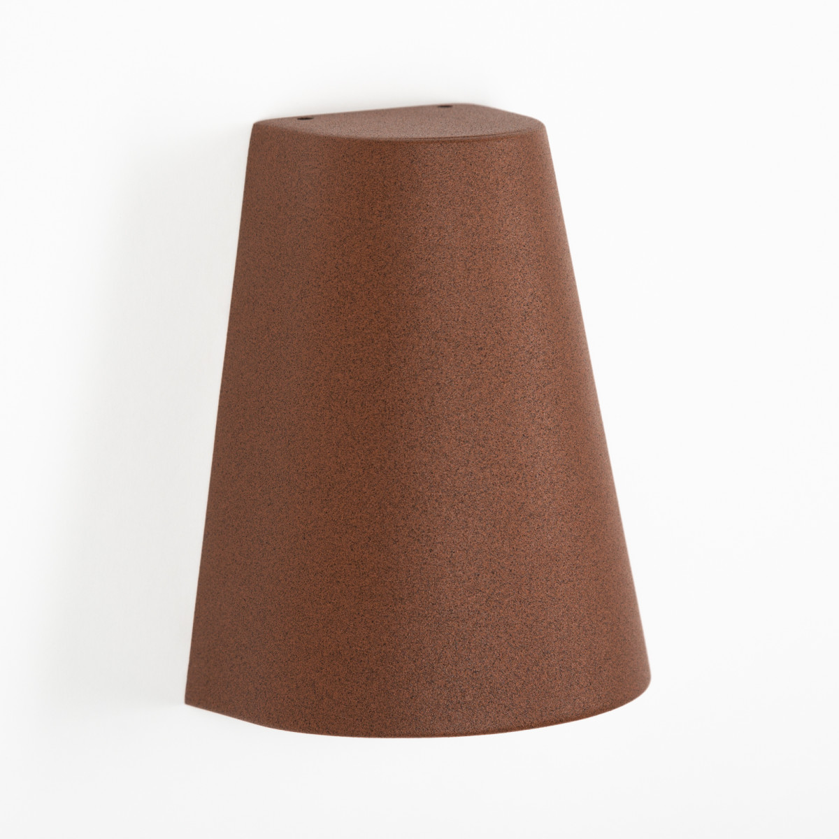 Buitenlamp Cone Downlighter, moderne wandverlichting voor indoor & outdoor, conisch vormgegeven in mooie roest kleur, corten staal kleur, KS kwaliteitsverlichting