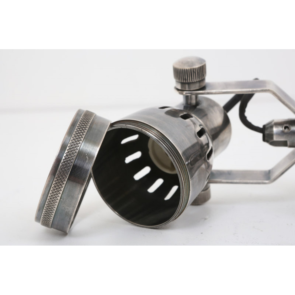 Opbouwspot Indigo Double Antiek Zilver